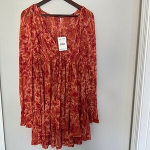 NWT Free People Mini Dress Tunic L